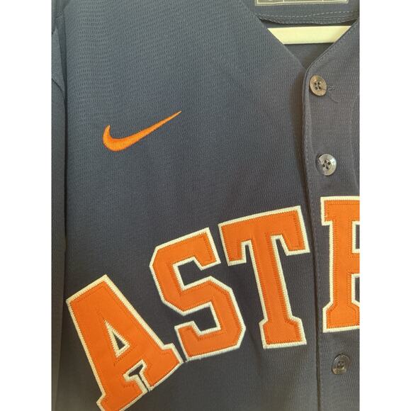 Houston Astros Jersey NWT Nike #30 Tucker Men’s LG Blue MLB Baseball NEW - Picture 4 of 10